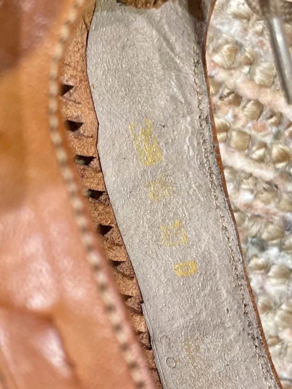 HipOppoTamus Vintage Tan Woven Leather Lace Huarache Oxfords Hand Made in Brazil